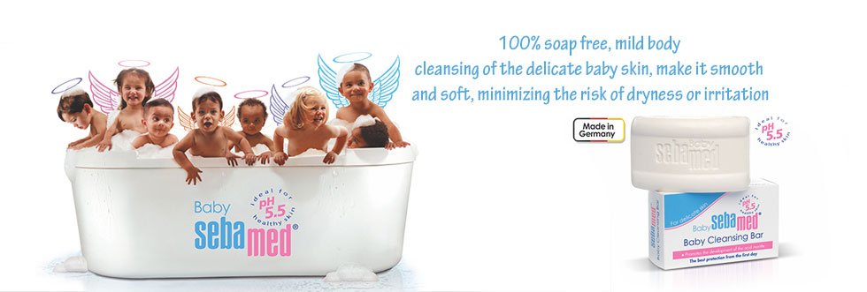 Best Soap for New Born Baby - Best Baby Soap for Bath - Sebamed Cleansing Bar
